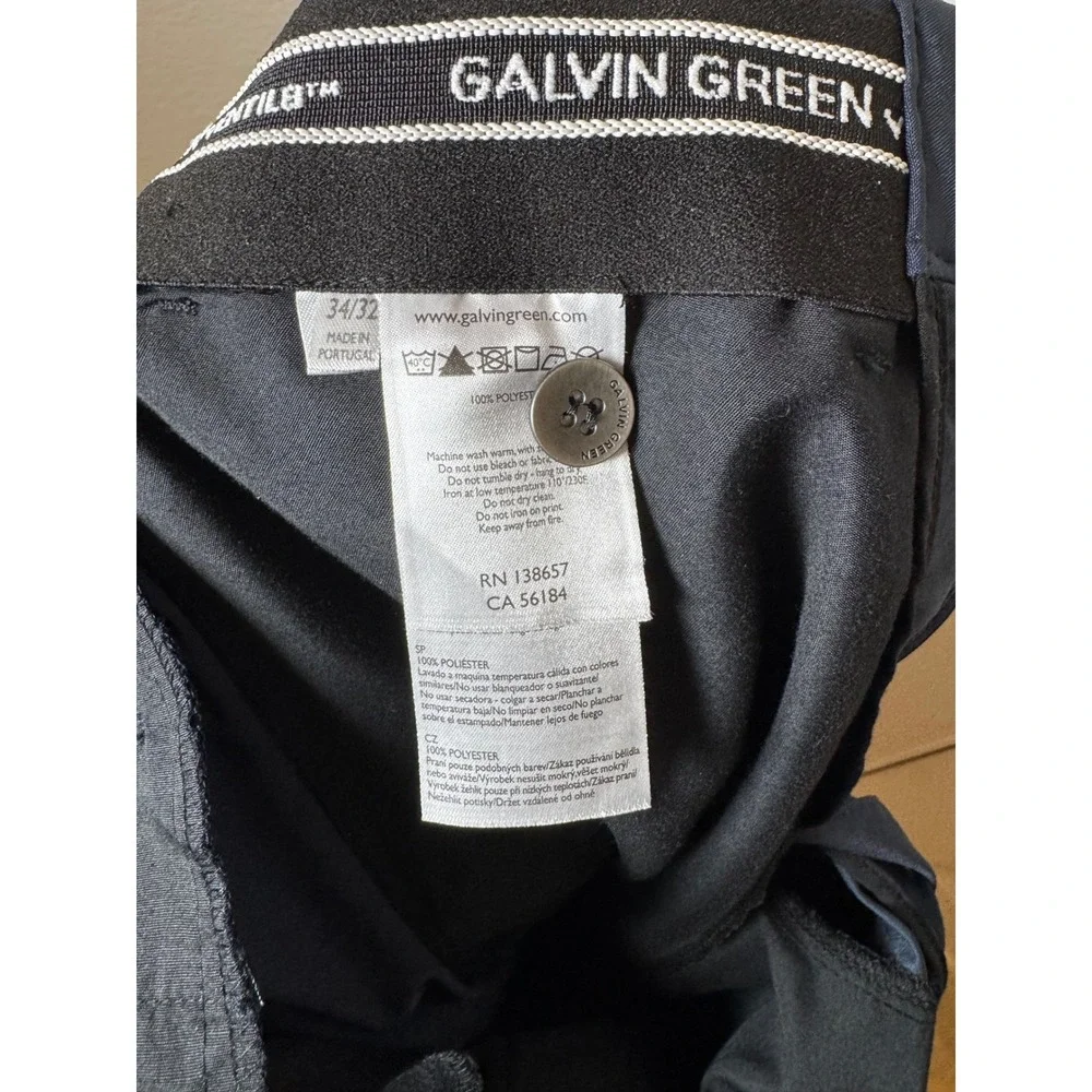 ‼️SALE‼️Galvin Green Mens Golf Pants Navy Blue Technical Performance Trousers